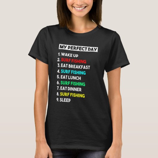 Mijn perfecte Surf Vist T-shirt (Voorkant)