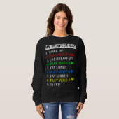 Mijn perfecte videogames T-shirt Funny Cool Gamer (Voorkant volledig)
