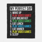 Mijn perfecte videogames voor mijn perfecte dag fleece deken (Voorkant)