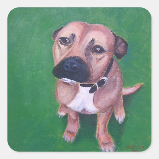 Mijn personeel 2012 vierkante sticker (Voorkant)