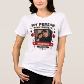 Mijn Persoon Mijn Trots Aangepast Tri-Blend Shirt (Voorkant)