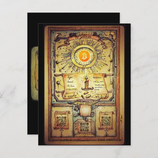 Mijn persoonlijke Bitmunt HODL Uitnodiging Briefkaart (Voorkant / Achterkant)