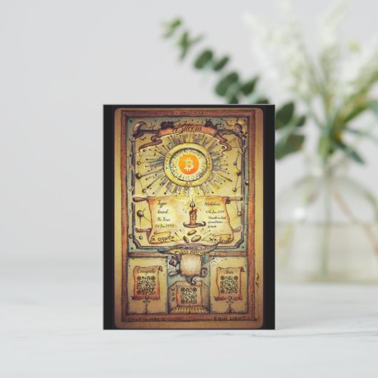 Mijn persoonlijke Bitmunt HODL Uitnodiging Briefkaart (Staand voorkant)