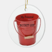 Mijn persoonlijke Bucket-lijst Keramisch Ornament (Links)