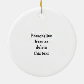 Mijn persoonlijke Bucket-lijst Keramisch Ornament (Achterkant)