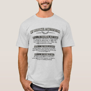 Mijn Persoonlijke Grondwet Funny Snack Comfort Vri T-shirt