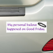 Mijn Persoonlijke Reddingsactie Bumpersticker (Op auto)