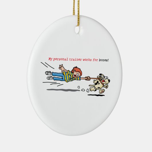 Mijn persoonlijke trainer werkt voor Botten Keramisch Ornament (Rechts)