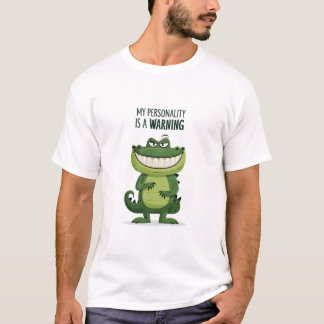 Mijn persoonlijkheid is een waarschuwing Funny Kro T-shirt