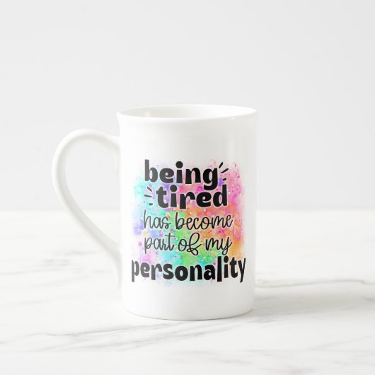 Mijn Persoonlijkheid is Moe Mug Porselein Kop (Links)