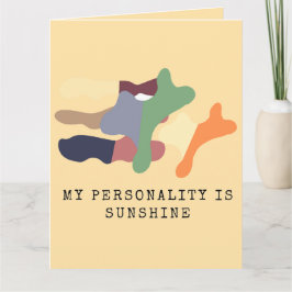 Mijn persoonlijkheid is Sunshine Kaart