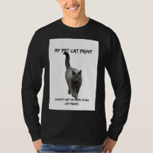 Mijn Pet Cat print Funny Cat T-Shirt Ander Kat Pri