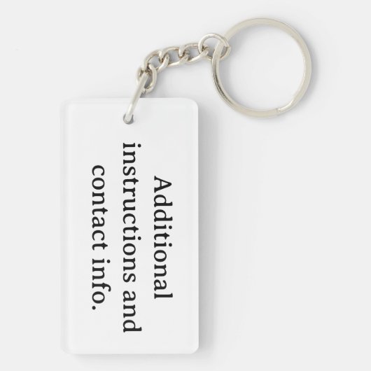 Mijn Pet, Dog is Home Alone Card Sleutelhanger (achterkant)