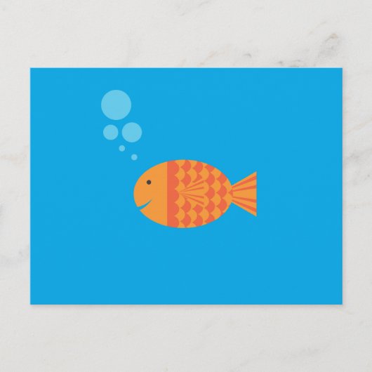 Mijn Pet Goldfish Briefkaart (Voorkant)