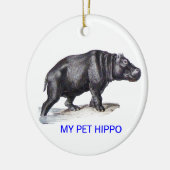 MIJN PET HIPPO KERAMISCH ORNAMENT (Links)