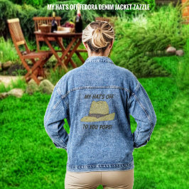 Mijn Pet off-Fedora Denim Jacket