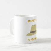 Mijn Pet off-Fedora Koffiemok (Voorkant links)
