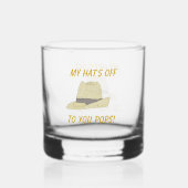 Mijn Pet off-Fedora Whisky Glas (Voorkant)