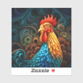 Mijn Pet Rooster Glimlacht nooit Vinyl Sticker (Vel)