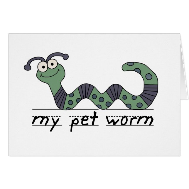 Mijn Pet Worm Tshirts en cadeautjes (Voorkant Horizontaal)