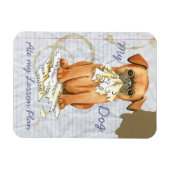 Mijn petit Brabancon Ate Mijn Lesson Plan Magneet (Horizontaal)