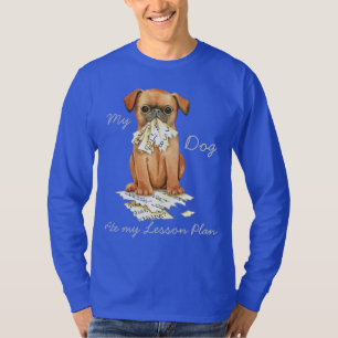 Mijn petit Brabancon Ate Mijn Lesson Plan T-shirt
