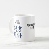 "Mijn peuter is mijn cardio - grappige oudertraini Koffiemok (Voorkant links)