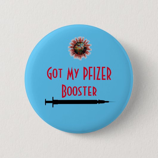 Mijn PFIZER Booster Button (Voorkant)