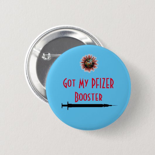 Mijn PFIZER Booster Button (Voorkant /achterkant)