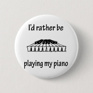 Mijn piano afspelen ronde button 5,7 cm