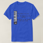 Mijn piano t-shirt (Design voorkant)