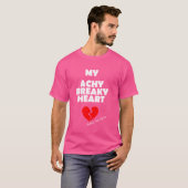Mijn pijnlijke breaky hart liefde, break-up voor m t-shirt (Voorkant volledig)