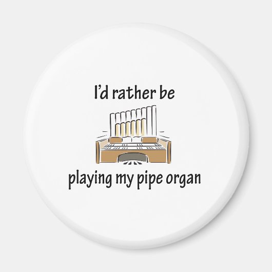 Mijn pijporgel spelen magneet (Voorkant)