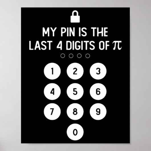 Mijn pincode is de laatste 4 cijfers van het pi-nu poster (Voorkant)