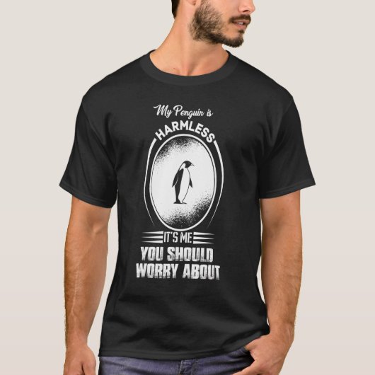 Mijn pinguïn is onschuldig... ik ben het, je moet t-shirt (Voorkant)