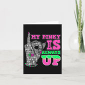 Mijn Pinky is altijd op aka Black History Month 1 Kaart (Voorkant)