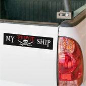 MIJN PIRATE SHIP-BUMPERSTICKER BUMPERSTICKER (Op Truck)