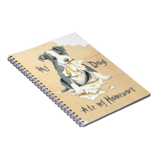 Mijn Pit Bull Ate Mijn Homework Notitieboek (Rechterzijde)
