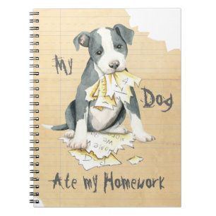 Mijn Pit Bull Ate Mijn Homework Notitieboek