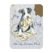 Mijn Pit Bull Ate Mijn Lesson Plan Magneet (Verticaal)