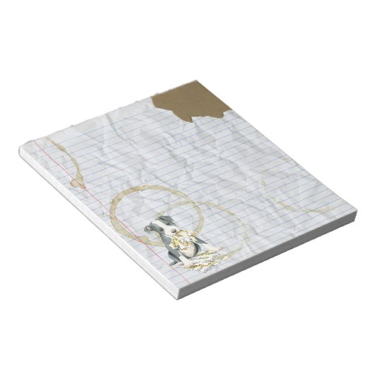 Mijn Pit Bull Ate Mijn Lesson Plan Notitieblok (Schuin)