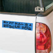 Mijn Pit Bull is een Bumpersticker van de Dog van (Op Truck)