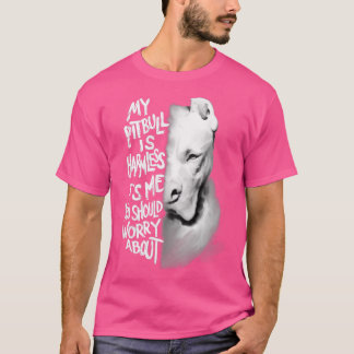 Mijn Pitbull is onschuldig Quote Dog Gift T-shirt
