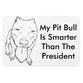 Mijn pitbull is slimmer dan de Presidenten magneet