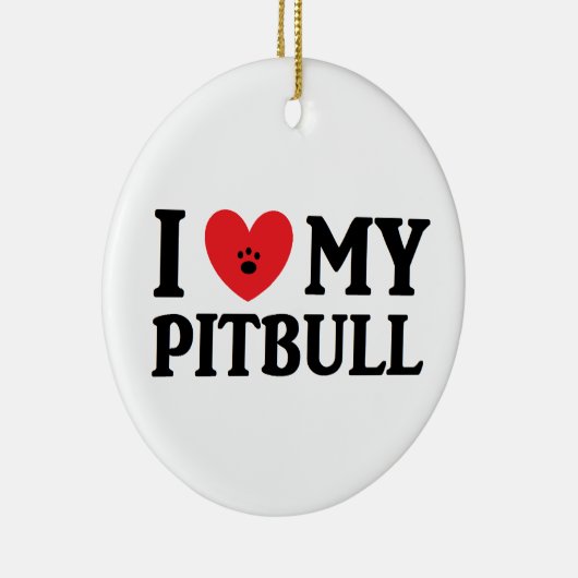 Mijn Pitbull Ornament (Rechts)