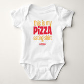 Mijn Pizza Eating Shirt Baby Bodysuit (Voorkant)