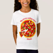 Mijn pizza eten Shirt gepersonaliseerd (Voorkant)