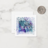 *~* MIJN PLAATS? Relatie AP62 Platte Nota Kaart Notitiekaartje (Voorkant / Achterkant in situ)