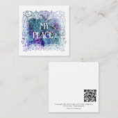 *~* MIJN PLAATS? Relatie AP62 Platte Nota Kaart Notitiekaartje (Voorkant / Achterkant)