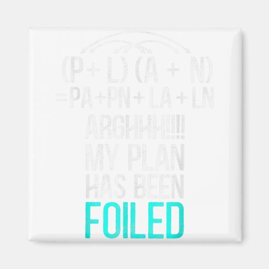 Mijn plan is gericht op grappige Wiskunde leraar p Magneet (Voorkant)